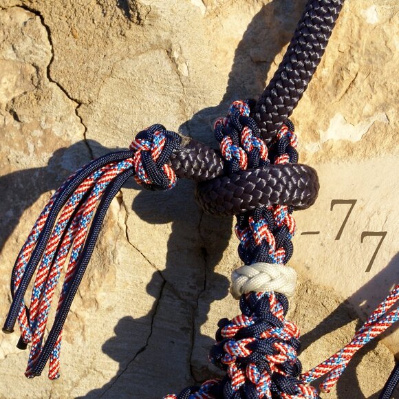 New 9' Double Braid Nylon Yacht Rope Sport Loop - Tie Style Paracord Bit Ends - Picture 2 of 6